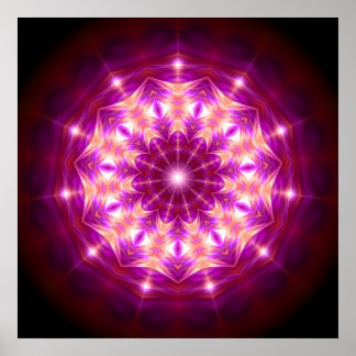 Mandala Synchronicity Poster