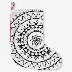 Mandala tattoo spiritual circle small christmas stocking