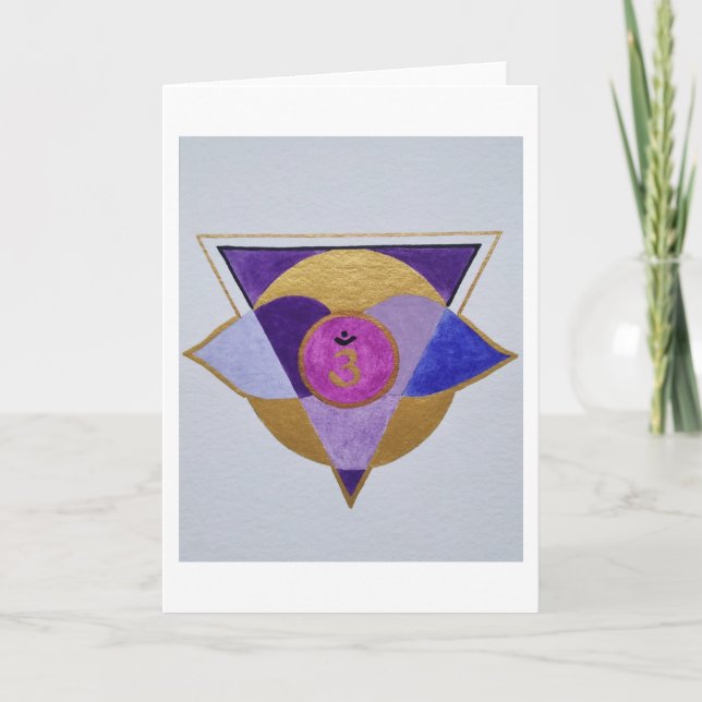 Mandala Third Eye Holiday Card (Front)