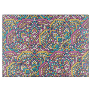 Mandala Tile Pattern Cutting Board
