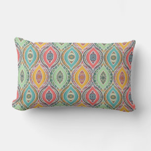 Mandala Tile Pattern Lumbar Cushion