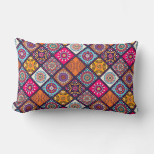 Mandala Tile Pattern Lumbar Cushion