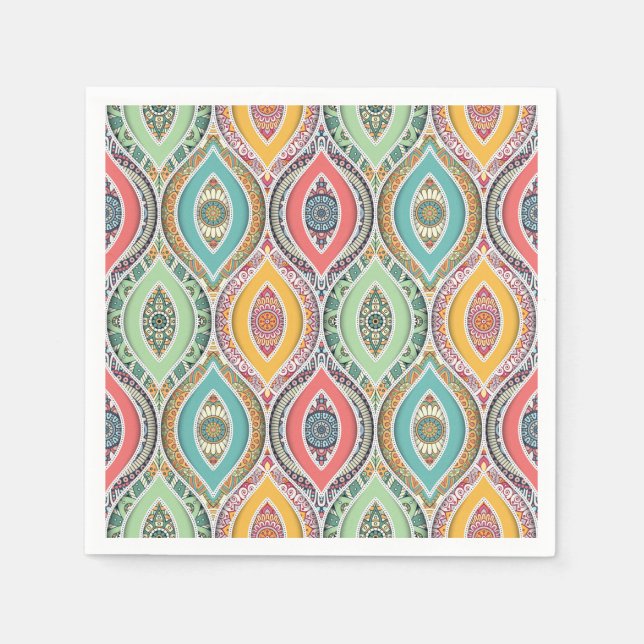 Mandala Tile Pattern Napkin (Front)