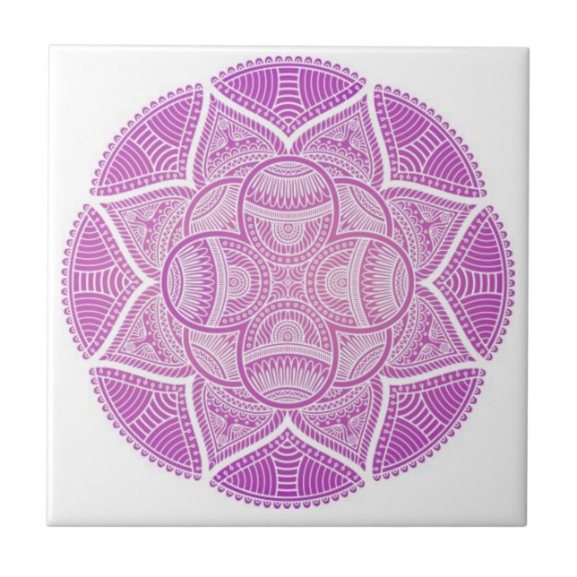 mandala tiles colourful  (Front)