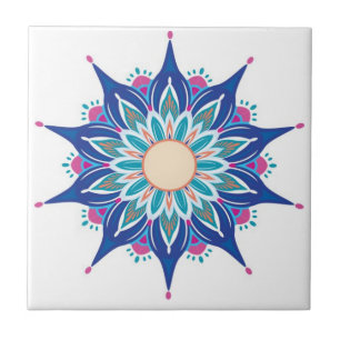 mandala tiles colourful 