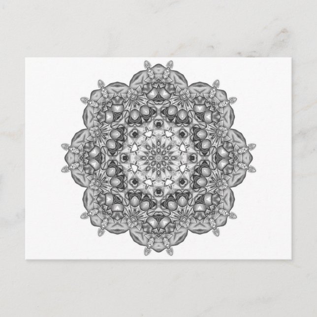 Mandala To Colour In Postcard (Front)