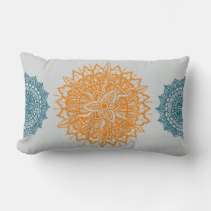 Mandala Tracery Ornament Lumbar Pillow