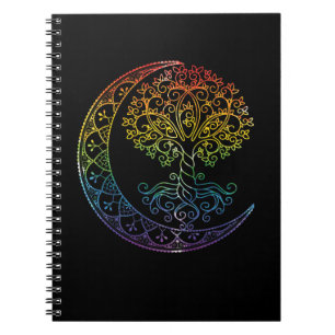Mandala Tree of Life Tattoo Style Notebook