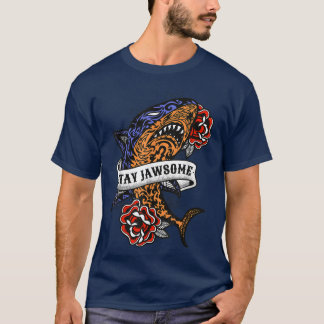 Mandala Tribal Tattoo Lovers Roses Shark T-Shirt