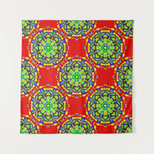 Mandala Tribal: Vintage Seamless Illustration Tapestry