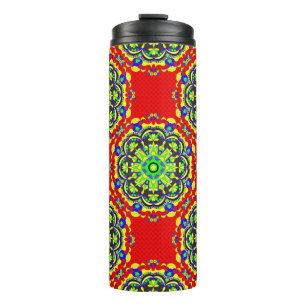 Mandala Tribal: Vintage Seamless Illustration Thermal Tumbler