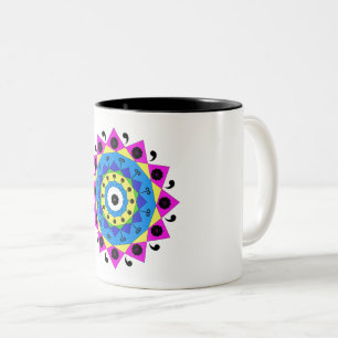 Mandala Two-Tone Coffee Mug