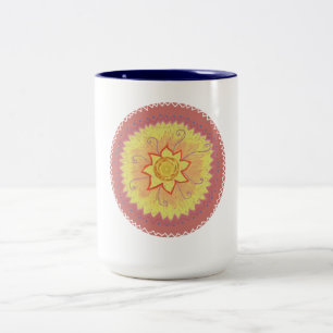 Mandala Two-Tone Coffee Mug