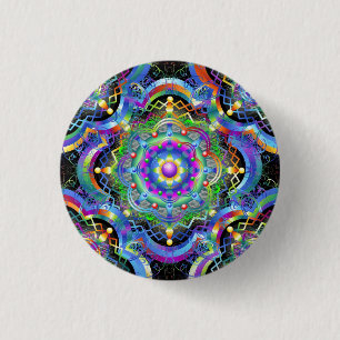 Mandala Universe Colours 3 Cm Round Badge