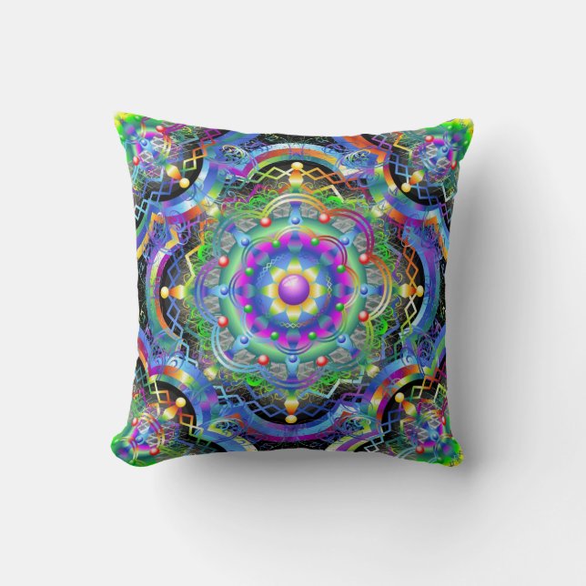 Mandala Universe Colours Cushion (Front)