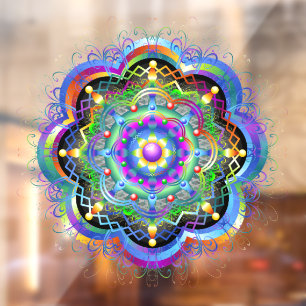 Mandala Universe Psychedelic Colours