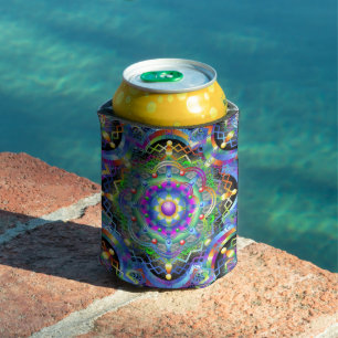 Mandala Universe Psychedelic Colours Can Cooler