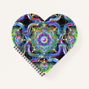 Mandala Universe Psychedelic Colours Notebook