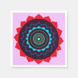Mandala Vector Art Paper Napkin