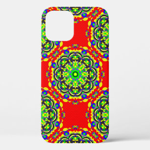 mandala vintage tribal seamless pattern illustrati iPhone 12 case