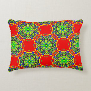 mandala vintage tribal seamless pattern illustrati decorative cushion