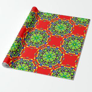 mandala vintage tribal seamless pattern illustrati wrapping paper