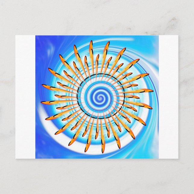 Mandala Waterwave Postcard (Front)
