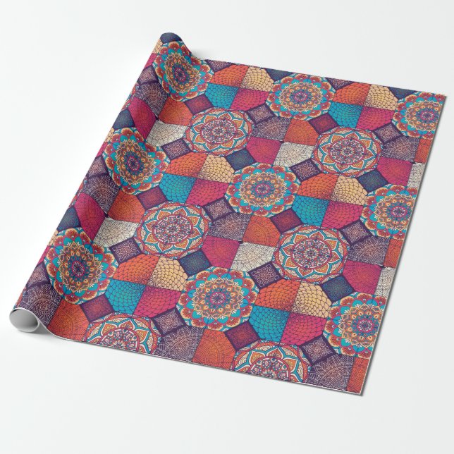 Mandala Wrapping Paper (Unrolled)