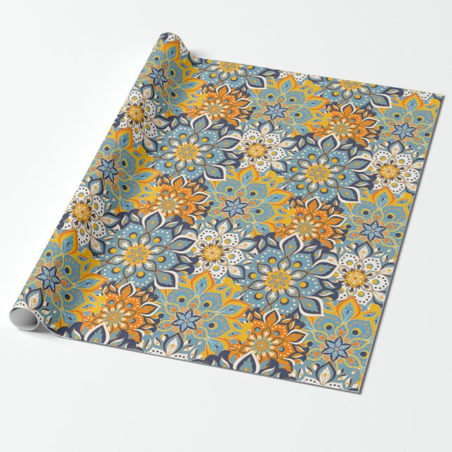 Mandala Wrapping Paper (Unrolled)