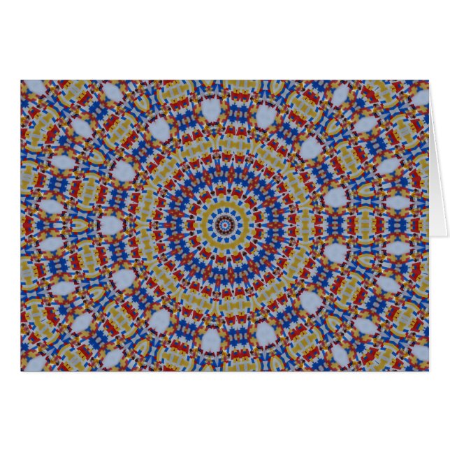 Mandala yellow blue (Front Horizontal)