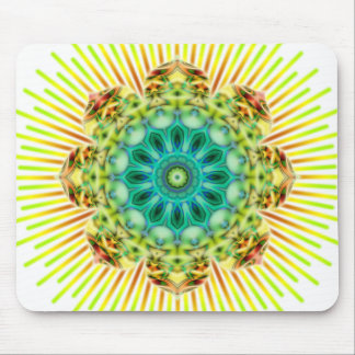 Mandala yellow green | make your own background mouse pad