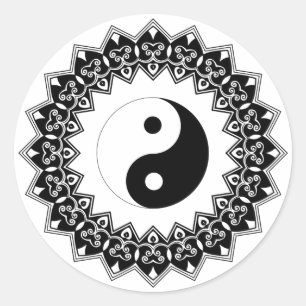 Mandala Yin Yang Large Sticker