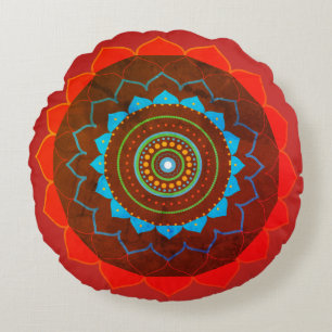 Mandala Yoga Gift  Photo Round cushion