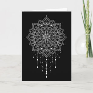 Mandala Zen Art Botanical Succulent Spiritual Boho Card