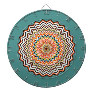 Mandala Zigzag Pattern Dartboard