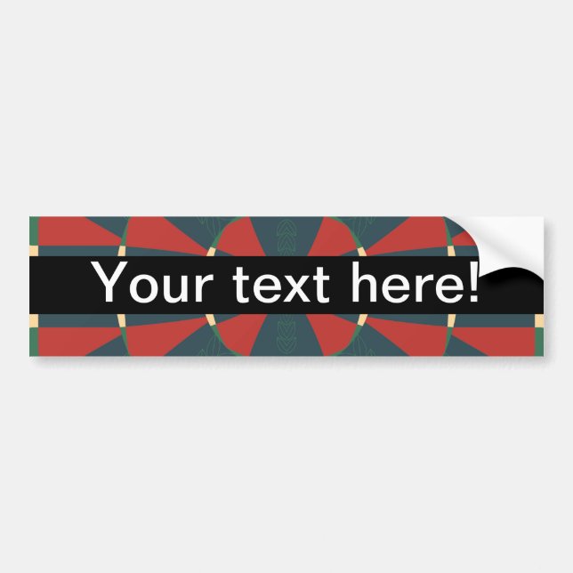 Mandalaic kaleidoscope bumper sticker (Front)
