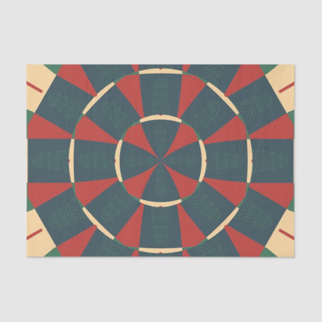 Mandalaic kaleidoscope tissue paper (Front)