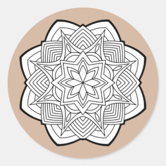 Mandalas Classic Round Sticker