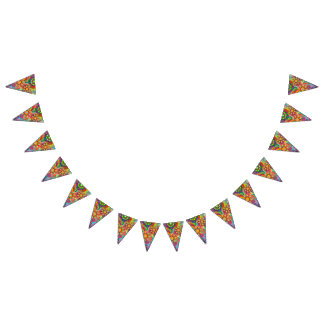 mandalas colourful abstract bunting 