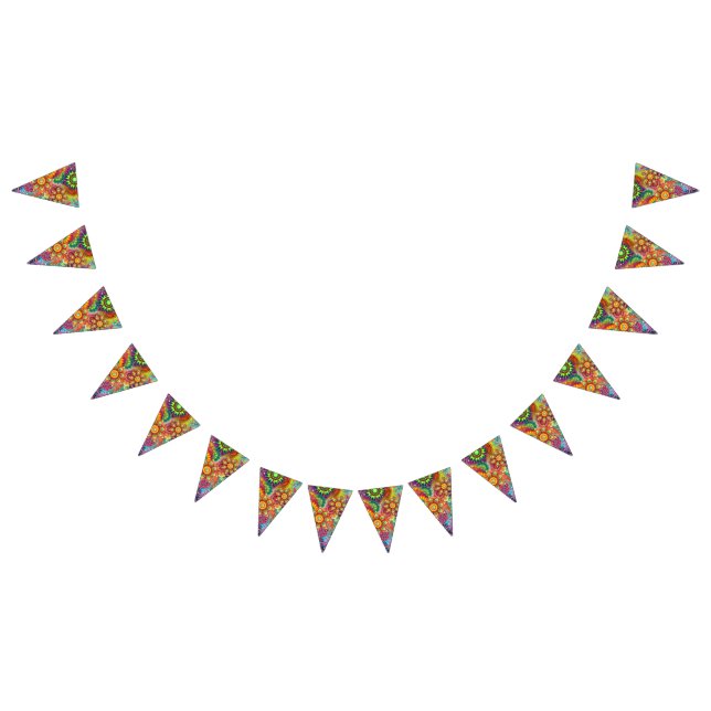 mandalas colourful abstract bunting  (All)