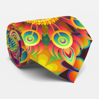 mandalas colourful abstract tie