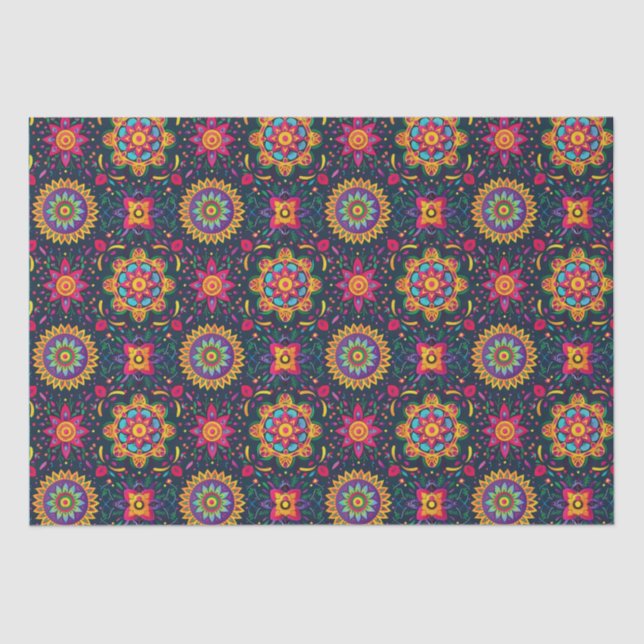 Mandalas Diwali  Tissue Paper (Front)
