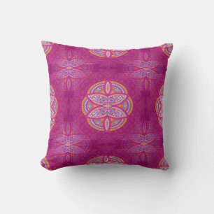 Mandalas in mixed Pink repeat patterns Cushion
