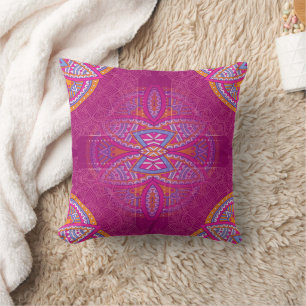 Mandalas in mixed Pink repeat patterns Cushion
