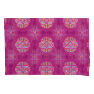 Mandalas in mixed Pink repeat patterns Pillowcase