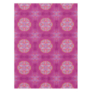 Mandalas in mixed Pink repeat patterns Tablecloth