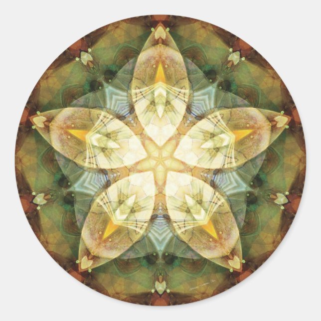 Mandalas of Forgiveness and Release 1 Classic Round Sticker (Front)