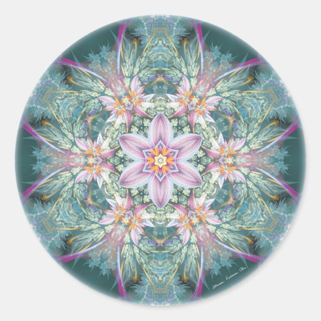 Mandalas of Forgiveness and Release 28 Classic Round Sticker (Front)