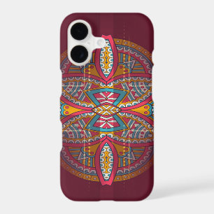 Mandalas on Maroon repeat design