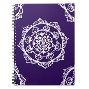Mandalas on Purple Notebook